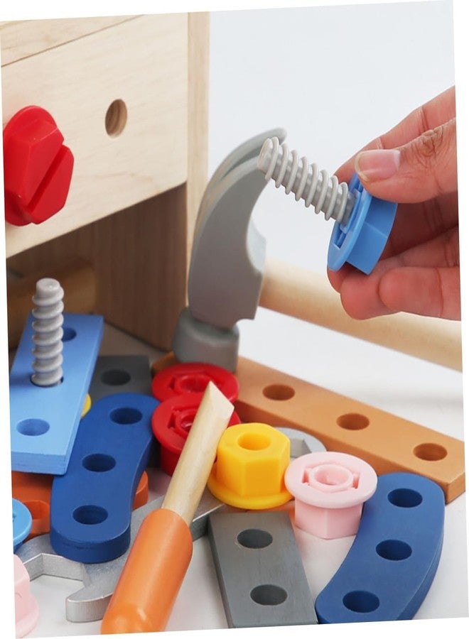 BeFunky Simulation Toolbox Toy for Kids | Tool Set for Kids Interactive Pretend Play Toy | Wooden Learning Toy for Children Toddler - Image 2